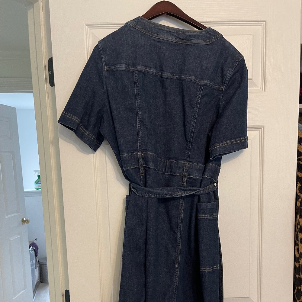 Boden - Denim Button Front Dress